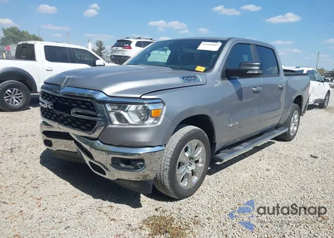 2022 Ram 1500 Big Horn 4X4 5'7 Box из США, поврежденный, VIN 1C6SRFFT4NN259417